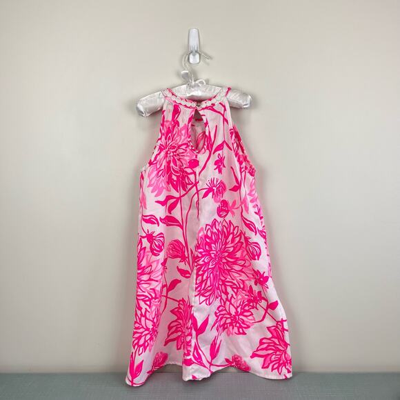 Lilly Pulitzer Girls Mini Pearl Shift Dress Resort White Caliente 10 - Picture 5 of 7